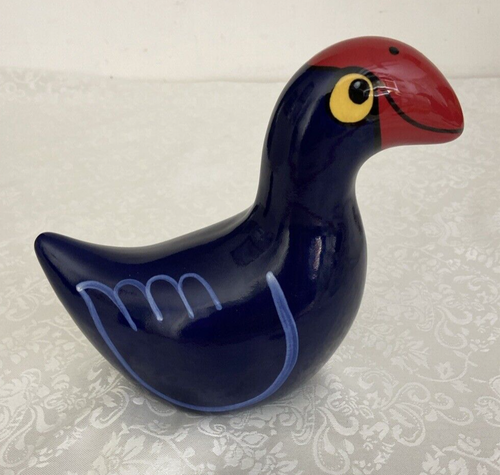 Ceramic Pukeko Figurine w Legs by Kevin Kilsby New Zealand Pottery Bird Garden - Picture 5 of 18