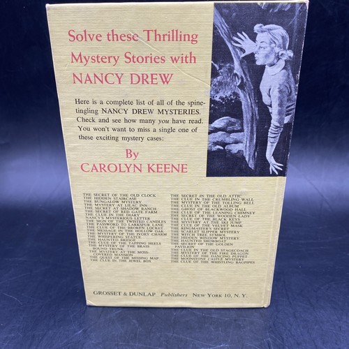 Nancy Drew -The Clue of the Whistling Bagpipes 1964 HC #41 "WHO'S WHO" Ad Rare - Picture 3 of 24