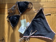 Mata Check Trim Two-Piece Swimsuit Burberry