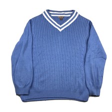 White Stag Sweater Youth XXL 20 Blue Shore V-Neck Pullover Lightweight