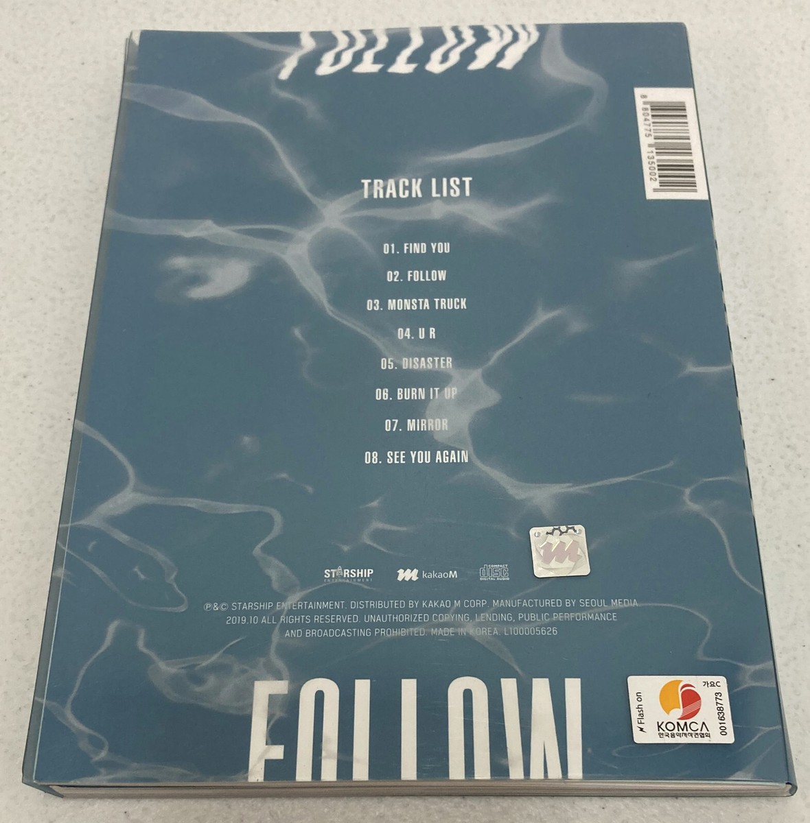 Monsta X / Follow - Find You / Version IV (2019, CD Mini