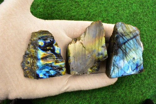 1 Labradorite Crystal Mineral 100-150g Cut Base Standing Décor Feldspar✔ BUYUK✔ - Picture 16 of 21