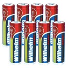 8 x Lithium Ionen Akku Wilhelm 3,7 V 800 mAh Typ 14500 Li Ion AA