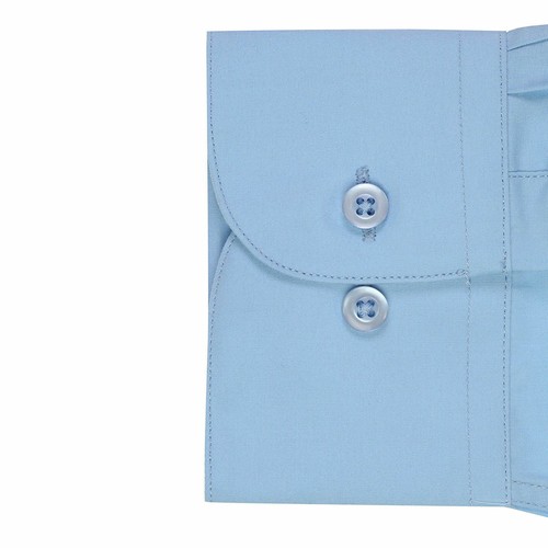 Herren Knopfleiste formelles Kleid Shirt Langarm einfarbig normale Passform - Bild 42 von 82