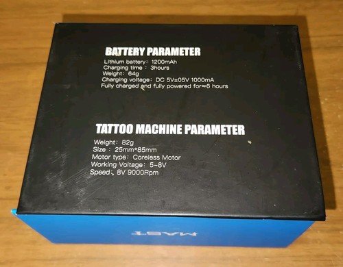 Open Box Mast Dragonhawk penna rotante con kit alimentazione batteria tatuaggio wireless - Foto 4 di 8