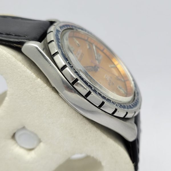 Seiko SQ Sports 7123-823A Quartz Diver 100 Orange Dial Vintage