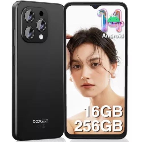 DOOGEE N55 Pro 6.52Inch Smartphone 16GB+256GB Android 14 5150 mAh 90Hz Phone