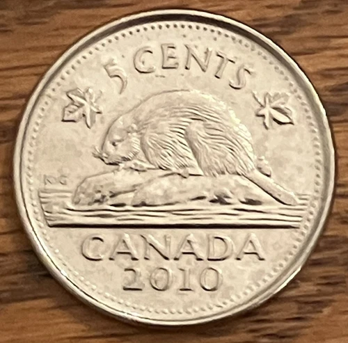 2010 Canada 5 Cents — photo from the most recent tracked eBay sale