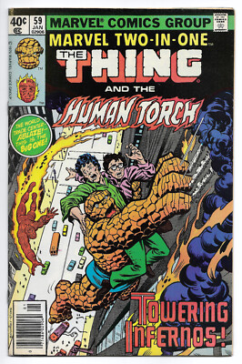Vintage 1979 Marvel Comics THE THING AND THE HUMAN TORCH #59 VF-.NICE COPY
