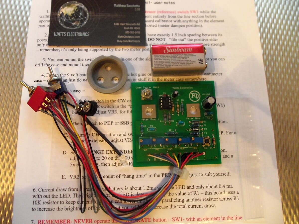Bird 43 Thruline Peak PEP WattMeter Element Kit / 2x 5x Bird 43 Thruline Peak PEP WattMeter Element Kit / 2x 5x