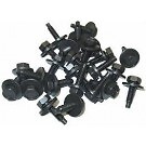 250 Spin Lock Body Bolt 1/4" 20 x 7/8" Black Plated 3/4 Washer Race Car