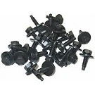 250 Spin Lock Body Bolt 1/4" 20 x 7/8" Black Plated 3/4 Washer Race Car