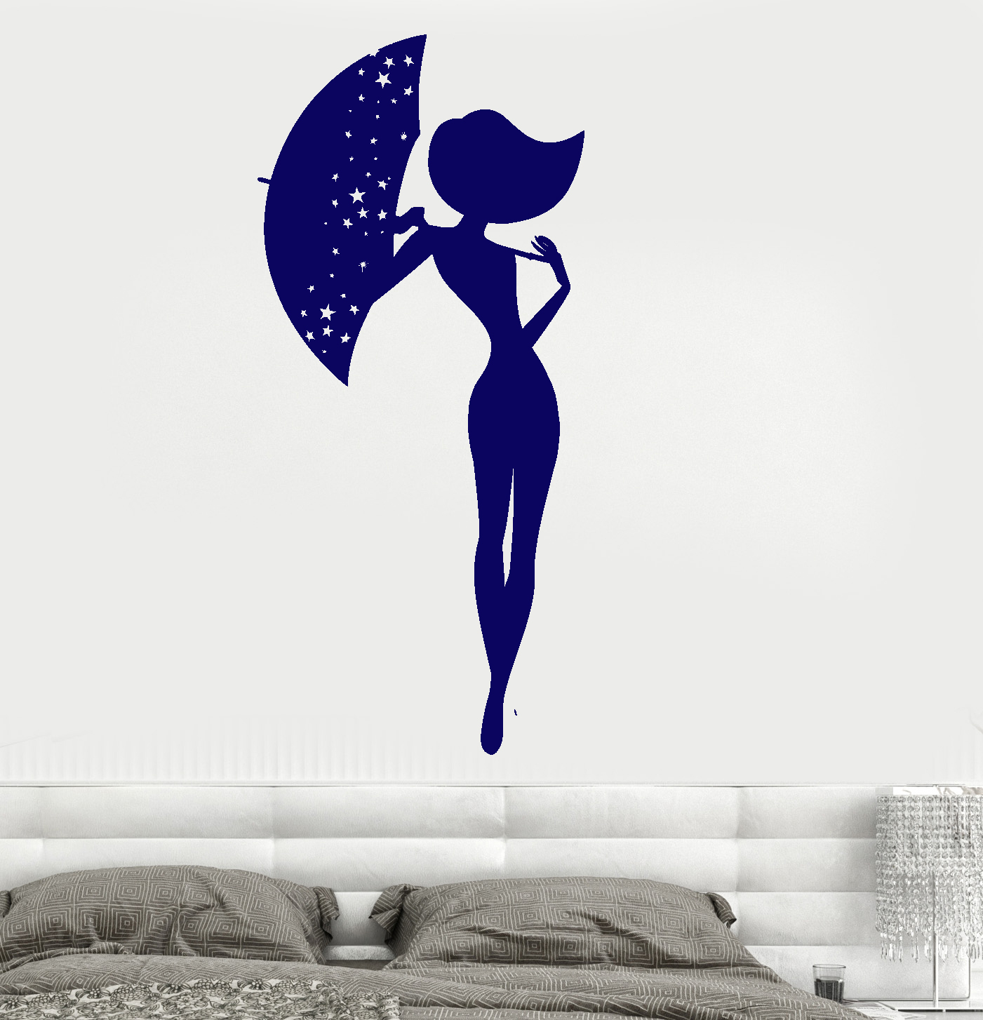 Wall Vinyl Decal Romantic Love Beauty Girl Woman Pretty Amazing Decor ...