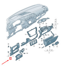 VW Tiguan AD1 Armaturenbrett-Zierleiste unten RHD 5NM858365RM5 NEU ORIGINAL VW Tiguan AD1 Armaturenbrett-Zierleiste unten RHD 5NM858365RM5 NEU ORIGINAL