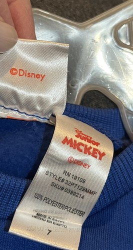 Junior Mickey Boys Fleece Pant Set Size 7 Sweatshirt and Pullon Pants NWT - Picture 10 of 14