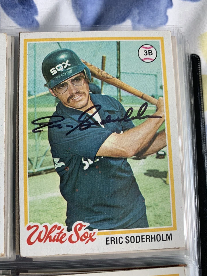 5 Eric Soderholm autographed baseball cards - Image 4 of 4