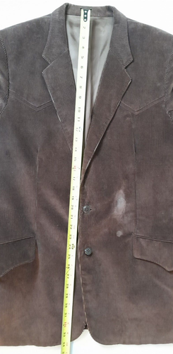 Vintage Lee Corduroy Brown Jacket Size 46 large Made In The USA - Picture 8 of 23
