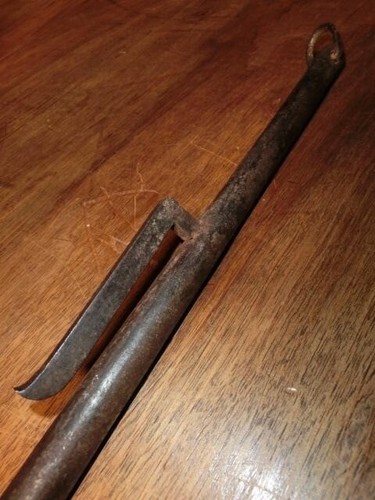 Jitte Kabutowari Weapon Handmade Samurai Old Edo Period Antique Japanese vintage - Picture 2 of 15