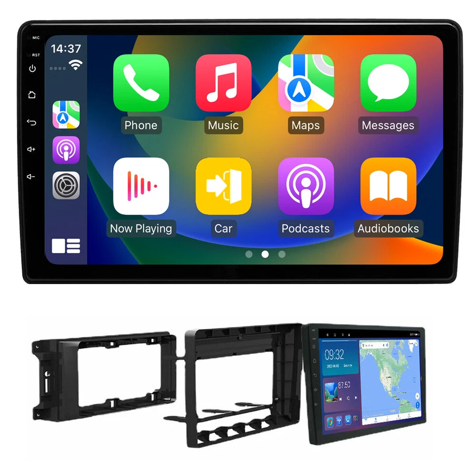 Radio de coche estéreo automático Android Carplay inalámbrica de 10"" para Jeep Wrangler 2007-2018 Foto 2 de 4