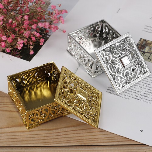 Plastic Treasure Trinket Box Square Candy Box Treasure Chest Wedding Favor B ZT