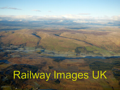 Aerial Photo - The Campsie Fells from the air c2017
