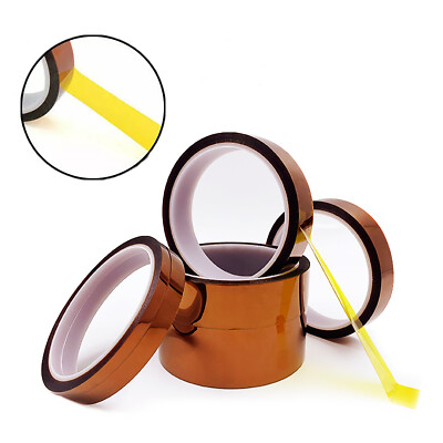 Kapton Polyimide Tape Heat Resistant Adhesive Insulation 5/10/20/30~100mm x 33M