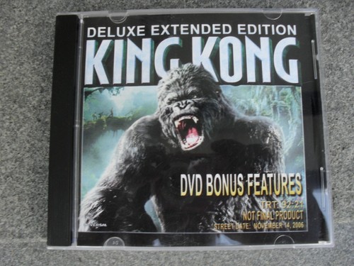 DVD - MOVIE " KING KONG " 2006 UNIVERSAL PROMO * DELUXE EXTENDED VERSION ** NM