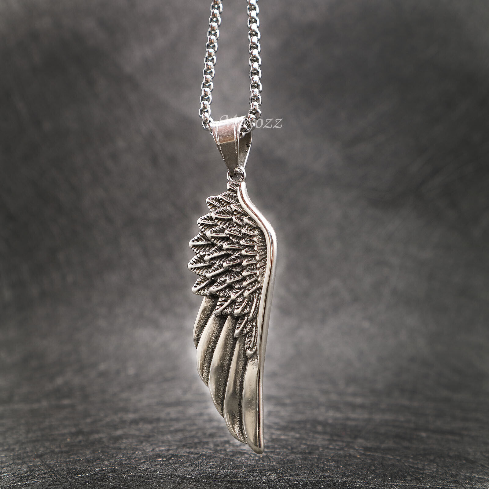 Men's Angel Wings Pendant Necklace Guardian Angel Charm - Temu