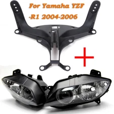 For 2004-2006 Yamaha YZF R1 YZF-R1 Front Headlight w/ Upper Fairing Stay Bracket
