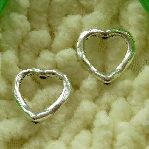 360 piezas espaciadores de corazón de plata tibetana 14X14MM S2884 HAZLO TÚ MISMO fabricación de joyas - Imagen 2 de 6