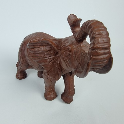 Red Mill Brown Elephant Sculpture Statue Vintage #326 Heavy Figure ~ L6½" x H5½" - Picture 3 of 7