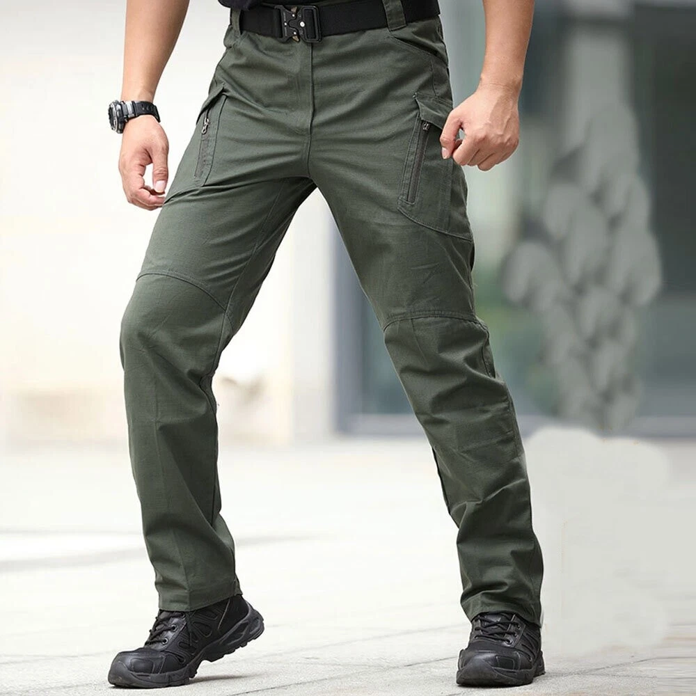 Tactical Pants Cargo Pockets Trousers Men's Outdoor Hiking Trekking Army Joggers