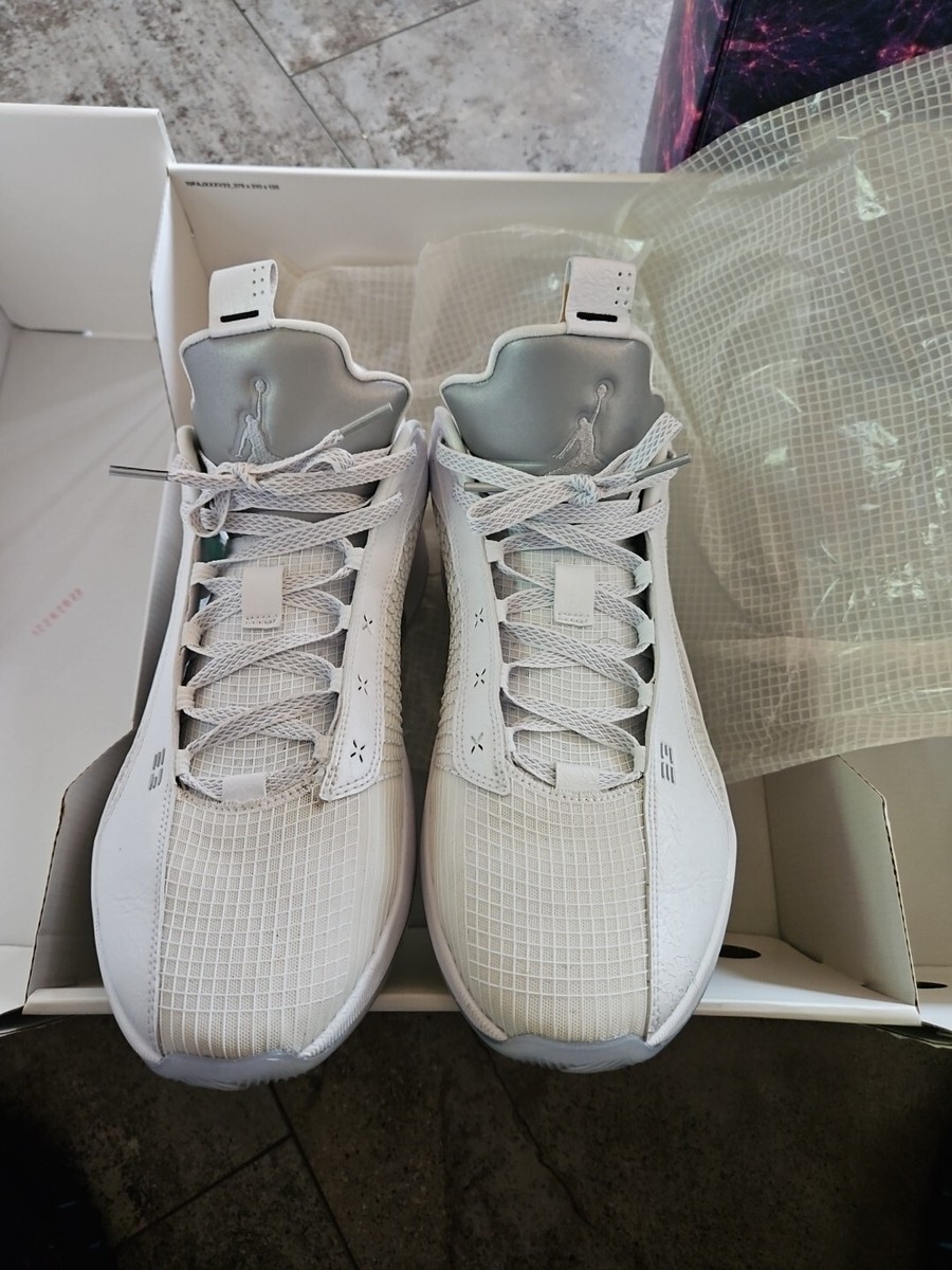 Size 13 - Air Jordan 35 Low White Metallic Silver for sale