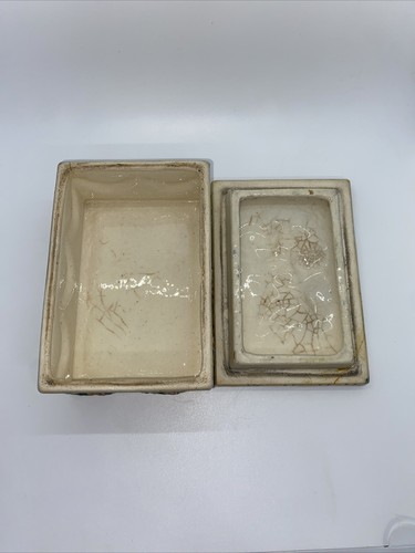 Antique Vintage Hand Painted Trinket Jewelry Box Made In Japan - Picture 4 of 12