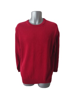 red crew sweater