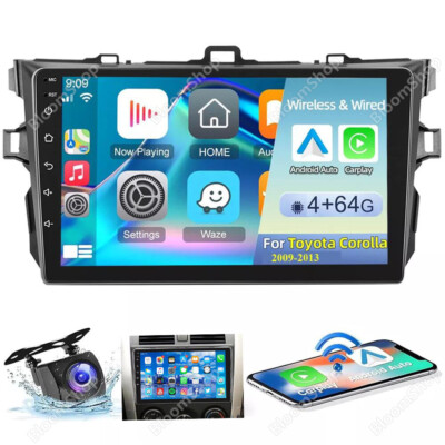 4+64G For 2007-2015 Toyota Corolla Android 15 Apple Carplay Car Stereo Radio GPS