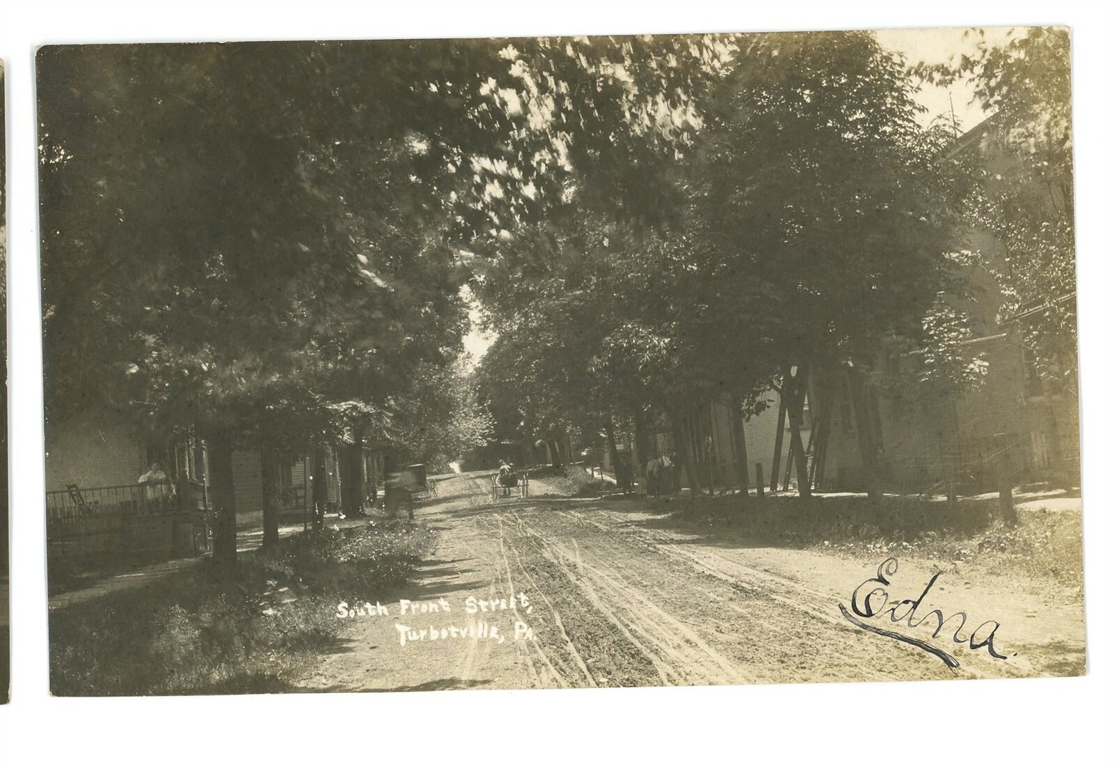 RPPC Front Street TURBOTVILLE PA Northumberland County Real Photo Postcard eBay