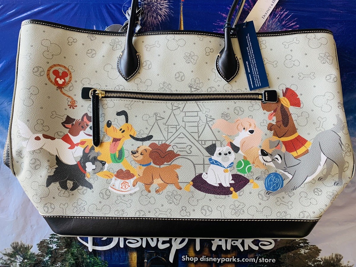 2020 Disney Parks Dooney & Bourke Reining Cats & Dogs Dog Pattern 