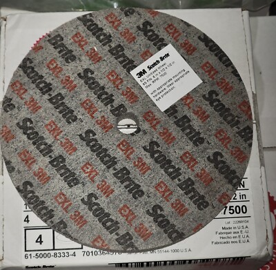 3M Scotch Brite EXL Deburring Wheel 6S Fine Silicon Carbide 6  x 1/2  x 1/2 