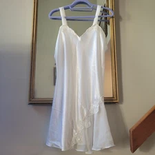Val Mode Vintage Linerie Size Large Wedding Night, White, Sexy Night Dress