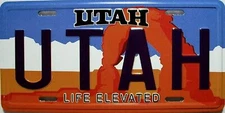 Utah State License Plate Novelty Fridge Magnet
