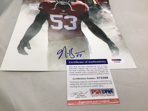 NaVorro Bowman Signed San Francisco 49ers 8x10 Photo Autographed PSA/DNA COA 1A - Picture 4 of 4