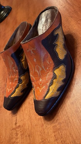 Spring Step Multicolor Leather Comfort Ankle Boot Size 38 - Picture 18 of 21