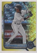 2022 Bowman Chrome Prospects Yellow Mini-Diamond Refractor 26/75 Ian Lewis 04cw