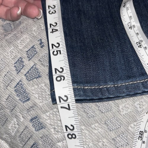 Pantalones de mezclilla Kut From The Kloth Boyfriend tiro medio lavado oscuro informales azules talla 8 - Imagen 9 de 9