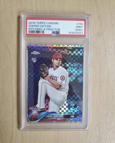 2018 Topps Chrome Shohei Ohtani X-Fractor rookie card RC #150 PSA 9 MINT MC