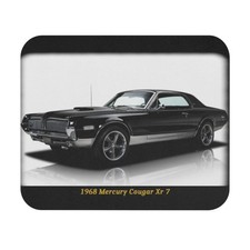 Legendary 1968 Mercury Cougar XR-7 Muscle Car Mousepad  Iconic Vintage Auto