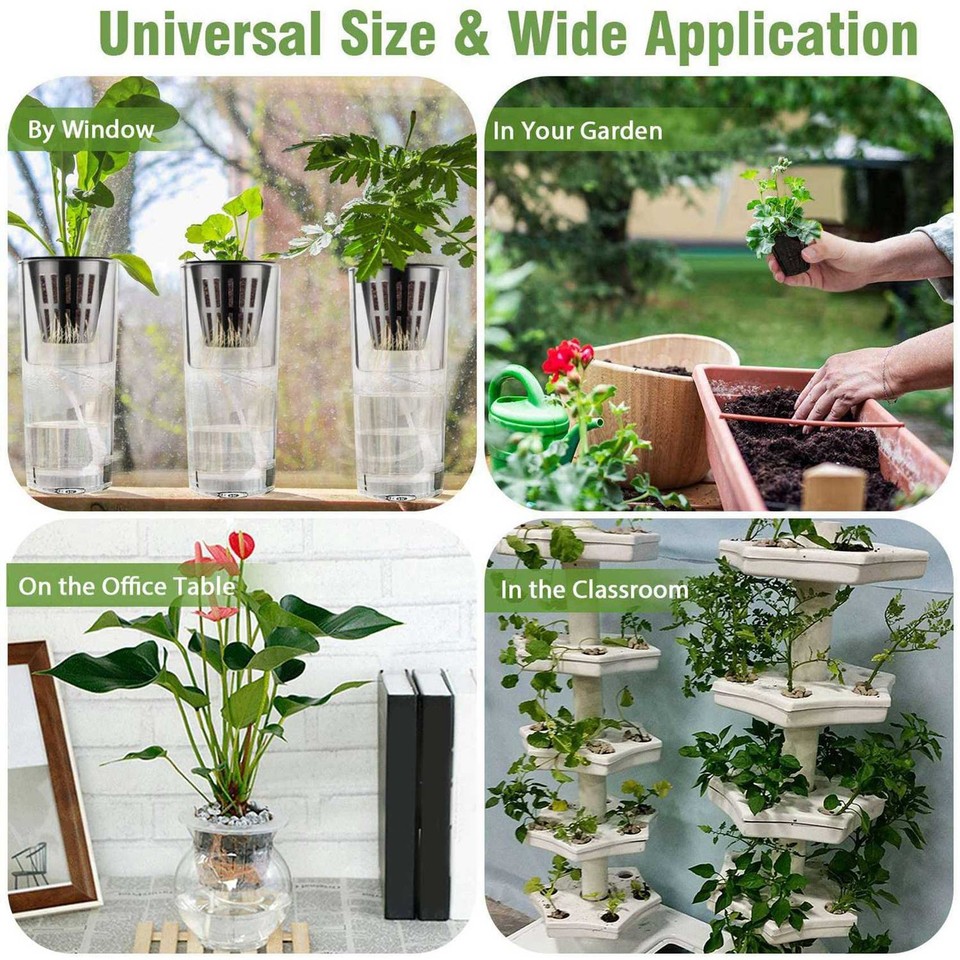 360 Pack 2 Inch Net Cups Slotted Mesh Wide Lip Plant Net Pot Bucket ...