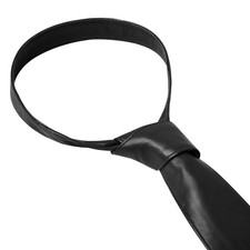 Stylish Black Leather Ties