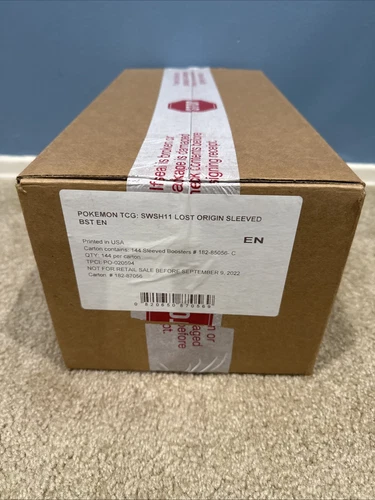 Pokemon Sword & Shield Lost Origin Sleeved Booster Pack Case (144) FIRST PRINT..